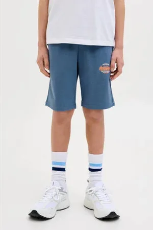 JACK & JONES JUNIOR sweatshort JPSTLOGO met logo