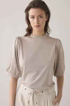 Summum Woman Top lichtbruin