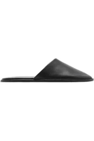MANGO Leren slippers