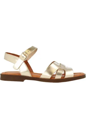 Red Rag Leren sandalen