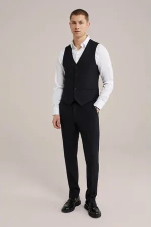 WE Fashion Wollen gilet zwart