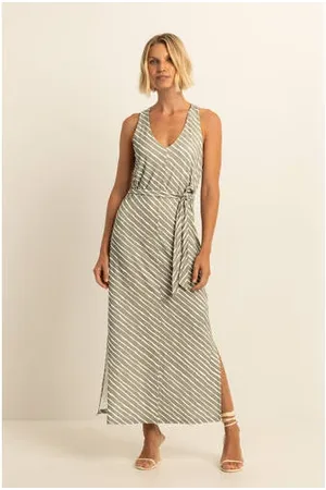 Expresso Maxi jurk gebreid lichtgroen