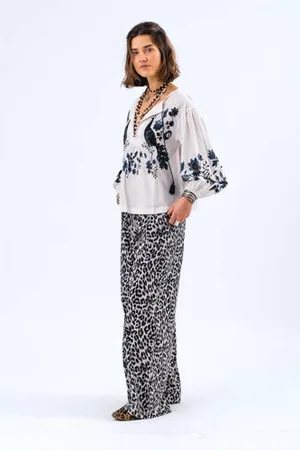 Lollys Laundry Blousetop crème broderie
