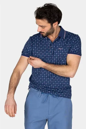 New Zealand Auckland Comfort fit polo donkerblauw
