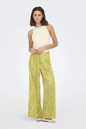 ONLY Wide leg high waist casual broek