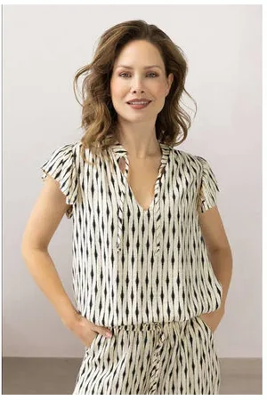 Label Dot Blousetop zwart