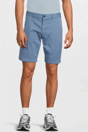HUGO BOSS Slim chino short blauw