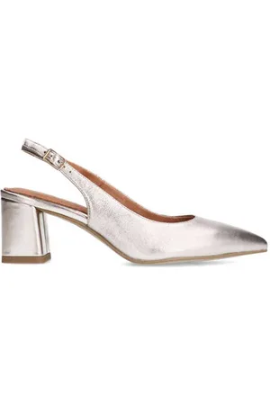 No Stress Leren slingback pumps