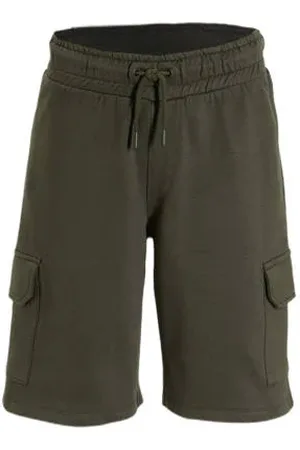 Anytime Cargo sweat short groen