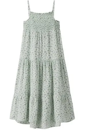 NAME IT KIDS maxi jurk mintgroen