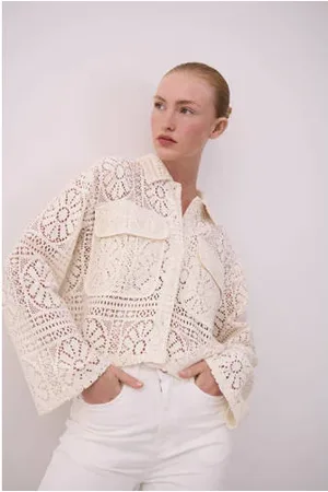 VILA Jasje crochet ecru
