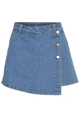 VILA Denim spijkerrok denim