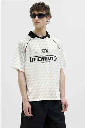JACK & JONES CORE oversized polo beige