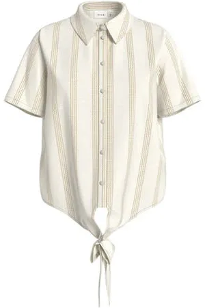 VILA Linnen blouse ecru