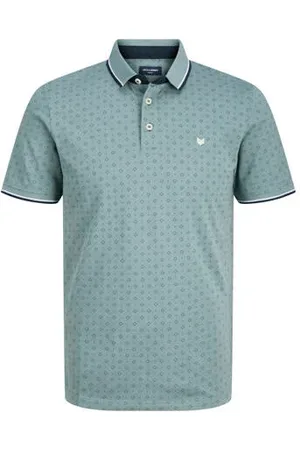 JACK & JONES PREMIUM slim polo blauw