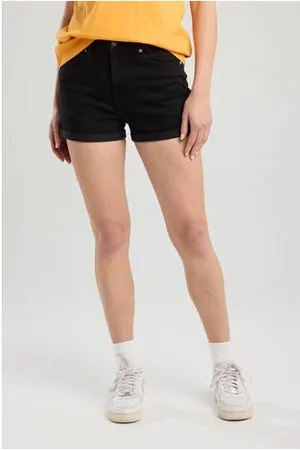 America today Denim aansluitend high waist denim short