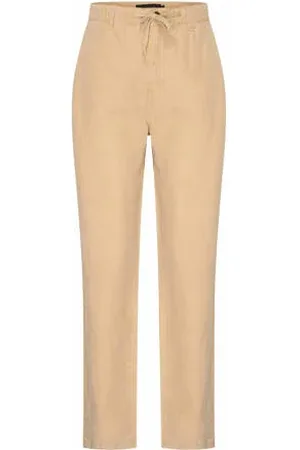 Claudia Sträter Linnen slim high waist casual broek