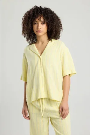 America today Linnen blouse geel