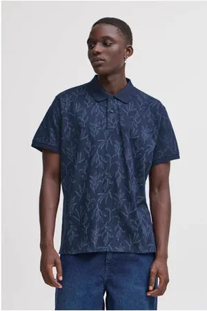 Blend Regular polo blauw