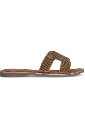 Manfield Slippers met kraaltjes