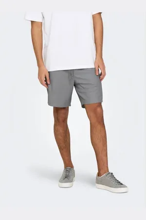 Only & Sons Regular casual short grijs
