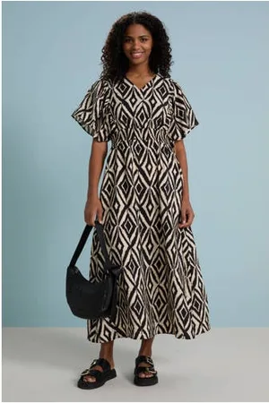 Geisha Maxi jurk ecru