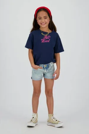 Vingino Regular denim short light blue denim