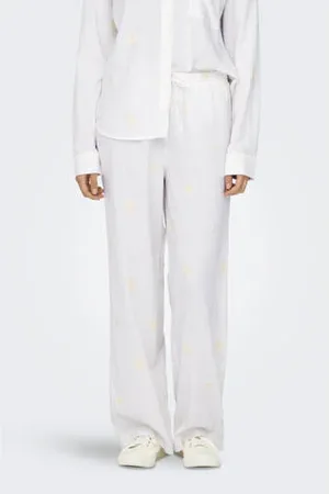 ONLY Wide leg regular waist casual broek