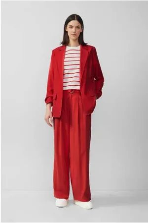 QS by s.Oliver Wide leg high waist casual broek