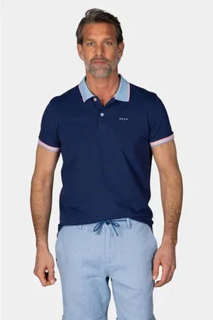 New Zealand Auckland Comfort fit polo donkerblauw