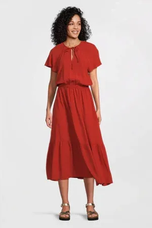 Imagine Maxi crinkle jurk