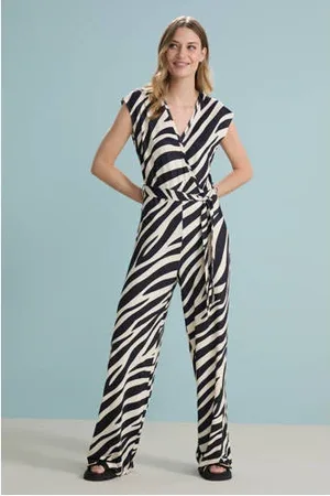 Smashed Lemon Wide leg jumpsuit marine