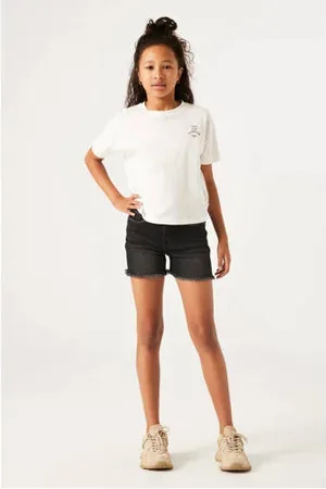 Garcia High waist slim fit denim short Rianna short dark used denim