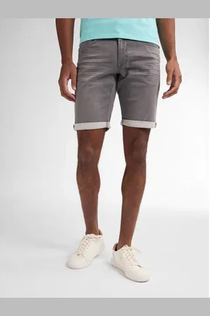Petrol Industries Slim denim short grijs