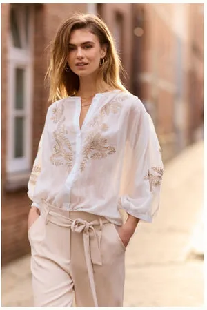 LolaLiza Blouse ecru broderie