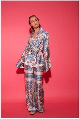 Studio Amaya Wide leg regular waist broek