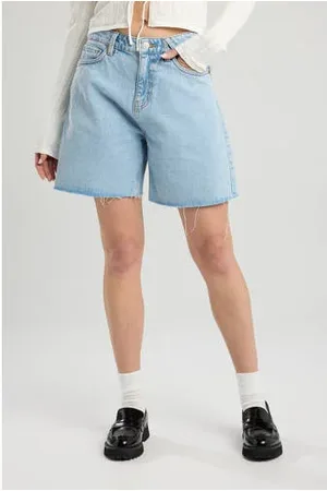 America today Straight regular waist denim short