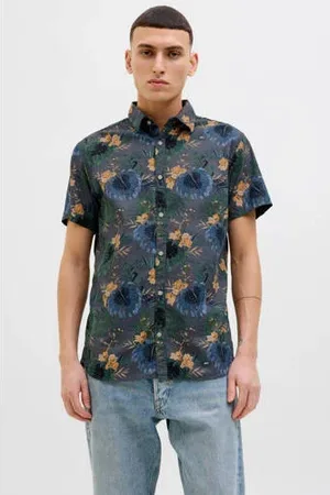 JACK & JONES Casual overhemd grijs