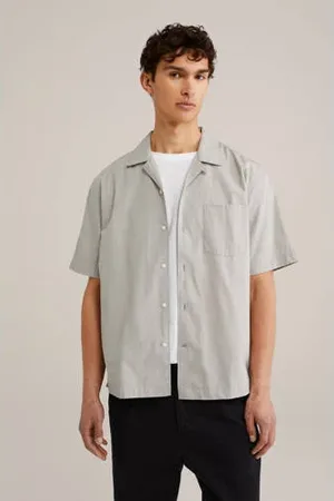 WE Fashion Casual overhemd lichtgrijs