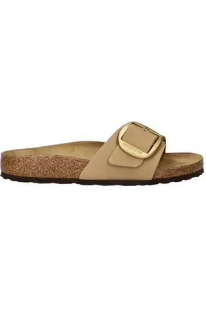 Birkenstock Madrid Big Buckle nubuck slippers