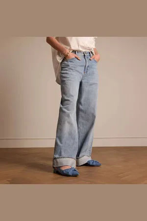 Manfield Denim slingback loafers