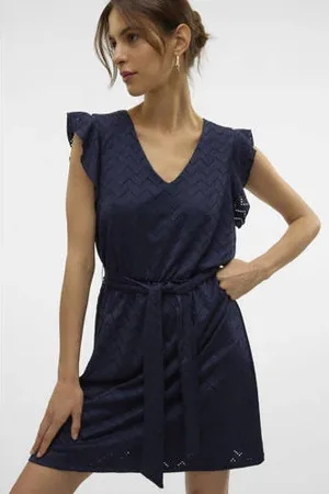 VERO MODA Zomerjurk broderie