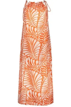 Geisha Maxi jurk oranje