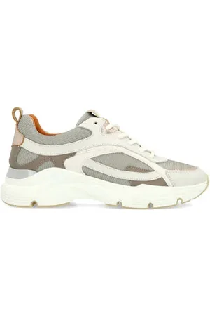 Manfield Chunky leren sneakers