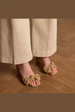 Manfield Suède sandalettes