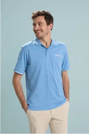 JACK & JONES ORIGINALS regular polo blauw