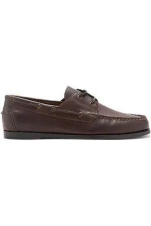 MANGO Leren bootschoenen