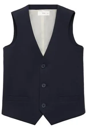 MANGO Gilet donkerblauw