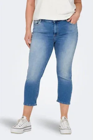 ONLY Cropped skinny capri jeans CARWILLY lichtblauw