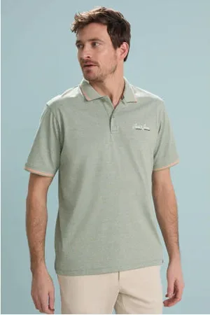 JACK & JONES ORIGINALS regular polo groen